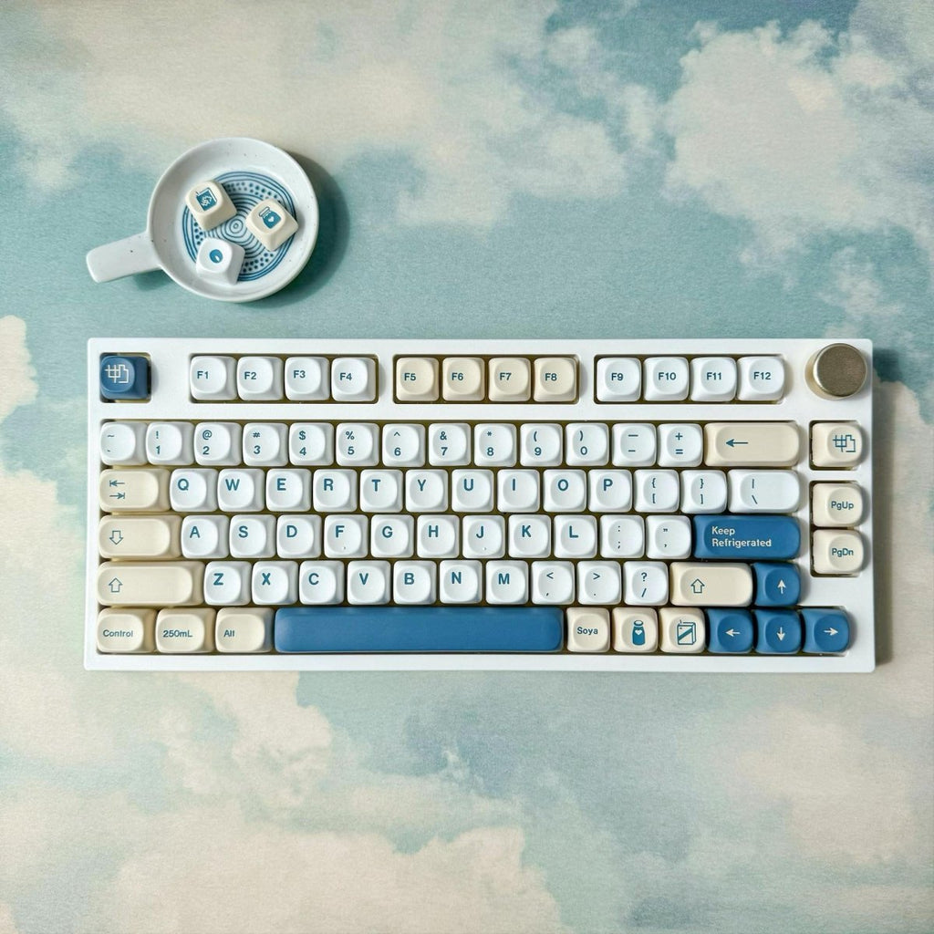 Cute Soy Milk Theme Keycap Set
