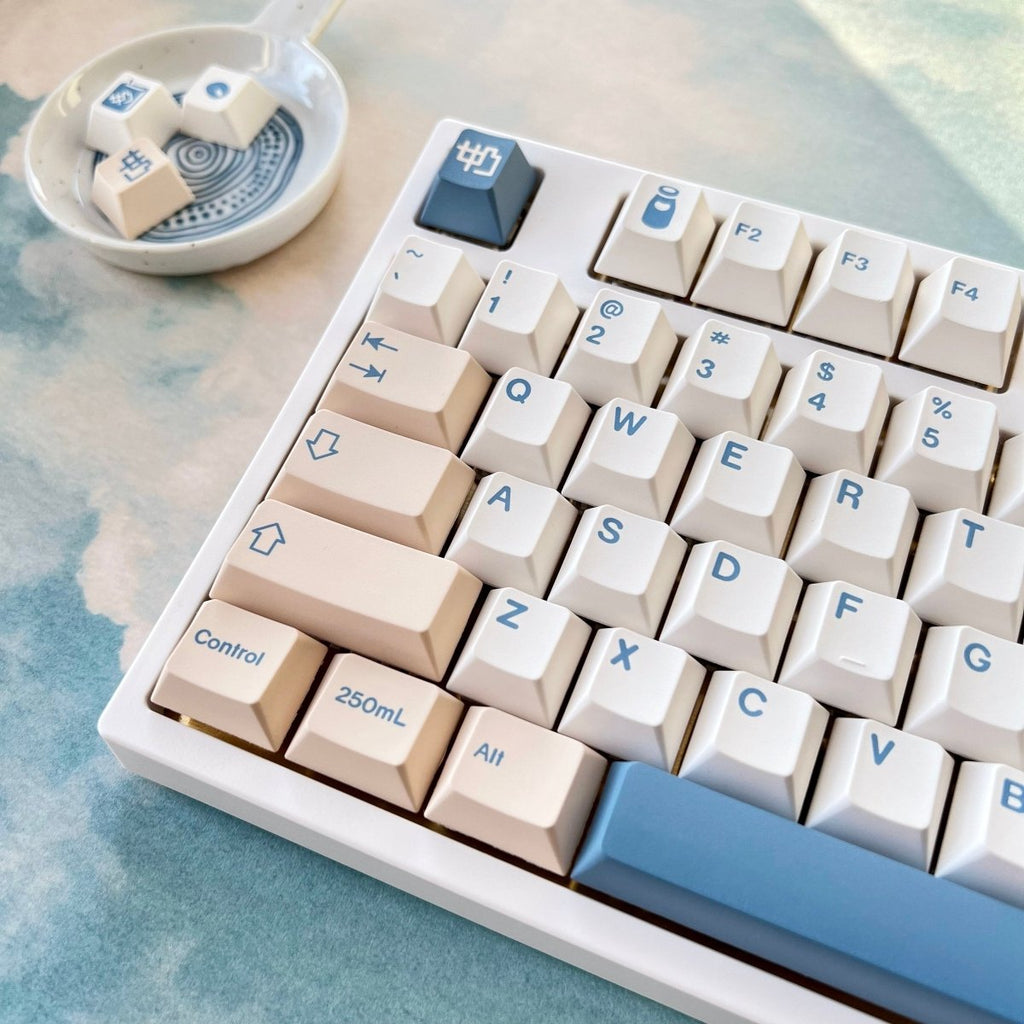 Cute Soy Milk Theme Keycap Set