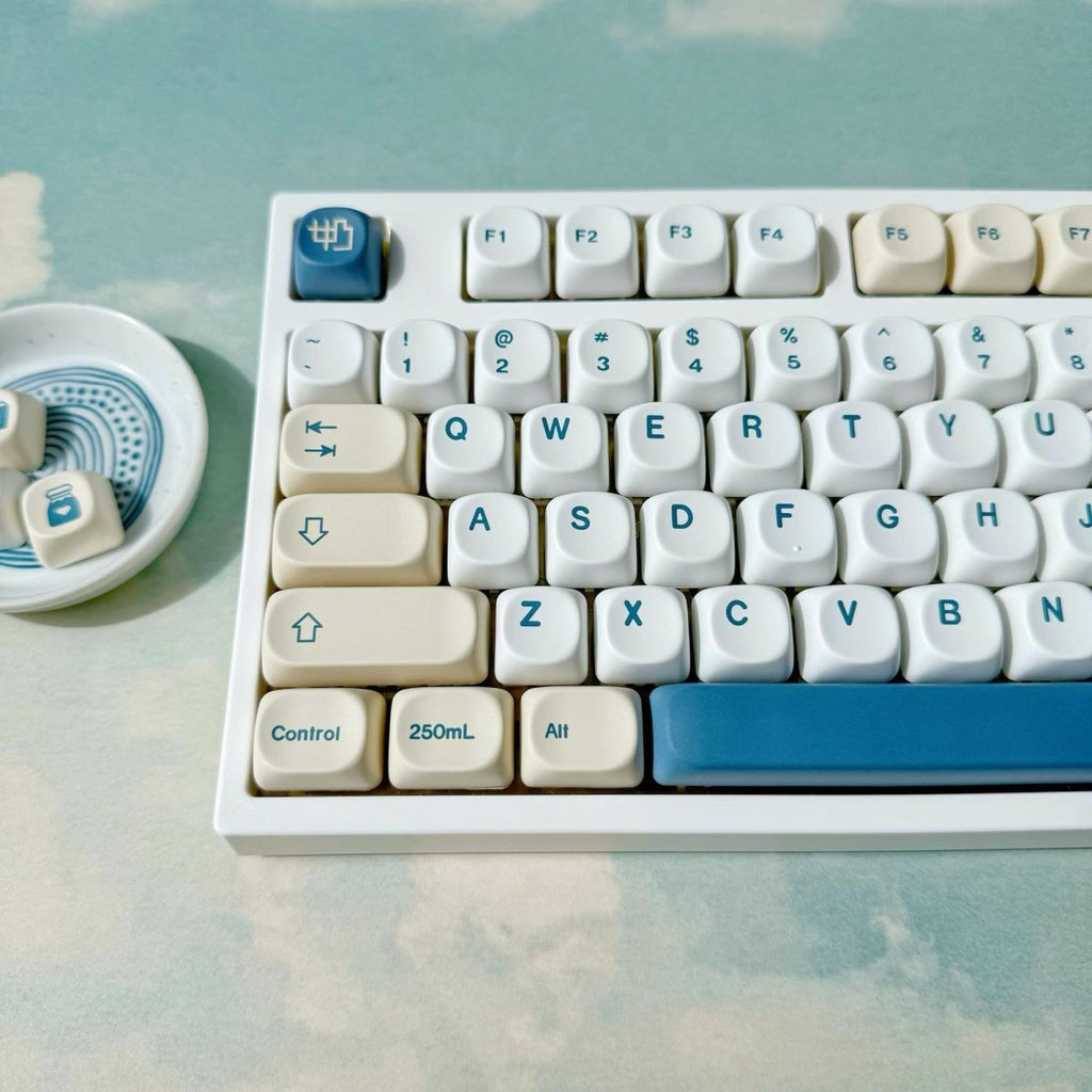 Cute Soy Milk Theme Keycap Set