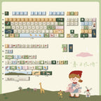 Cute Spring Pasture Theme Artisan Keycap Set