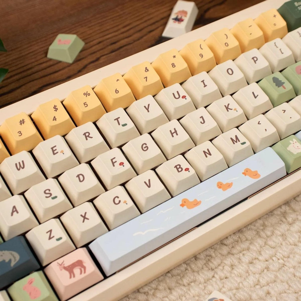 Cute Spring Pasture Theme Artisan Keycap Set