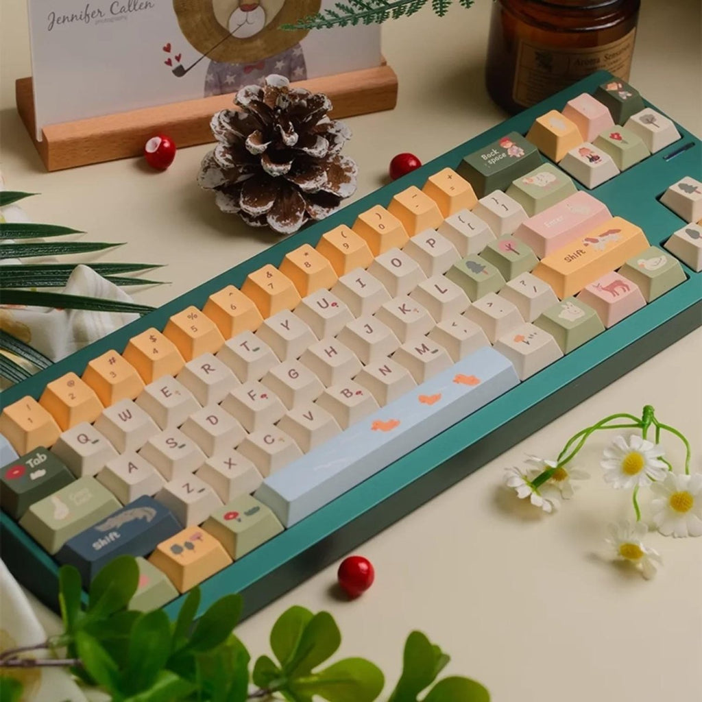 Cute Spring Pasture Theme Artisan Keycap Set