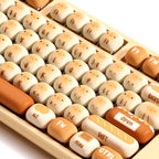 Cute Steamed Bread MOG Profile Keycap Set