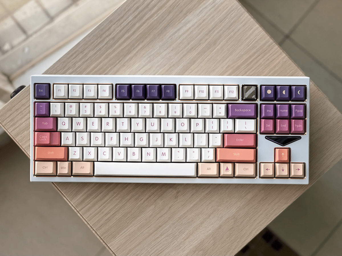 Cute Sunset Theme Gradient Artisan Keycap Set