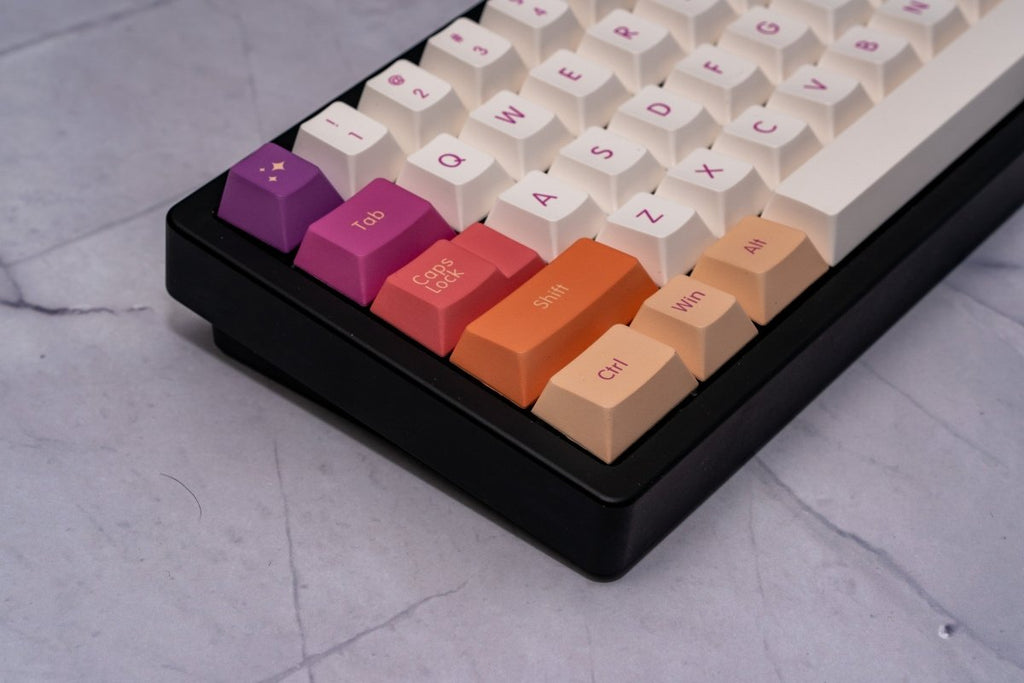 Cute Sunset Theme Gradient Artisan Keycap Set