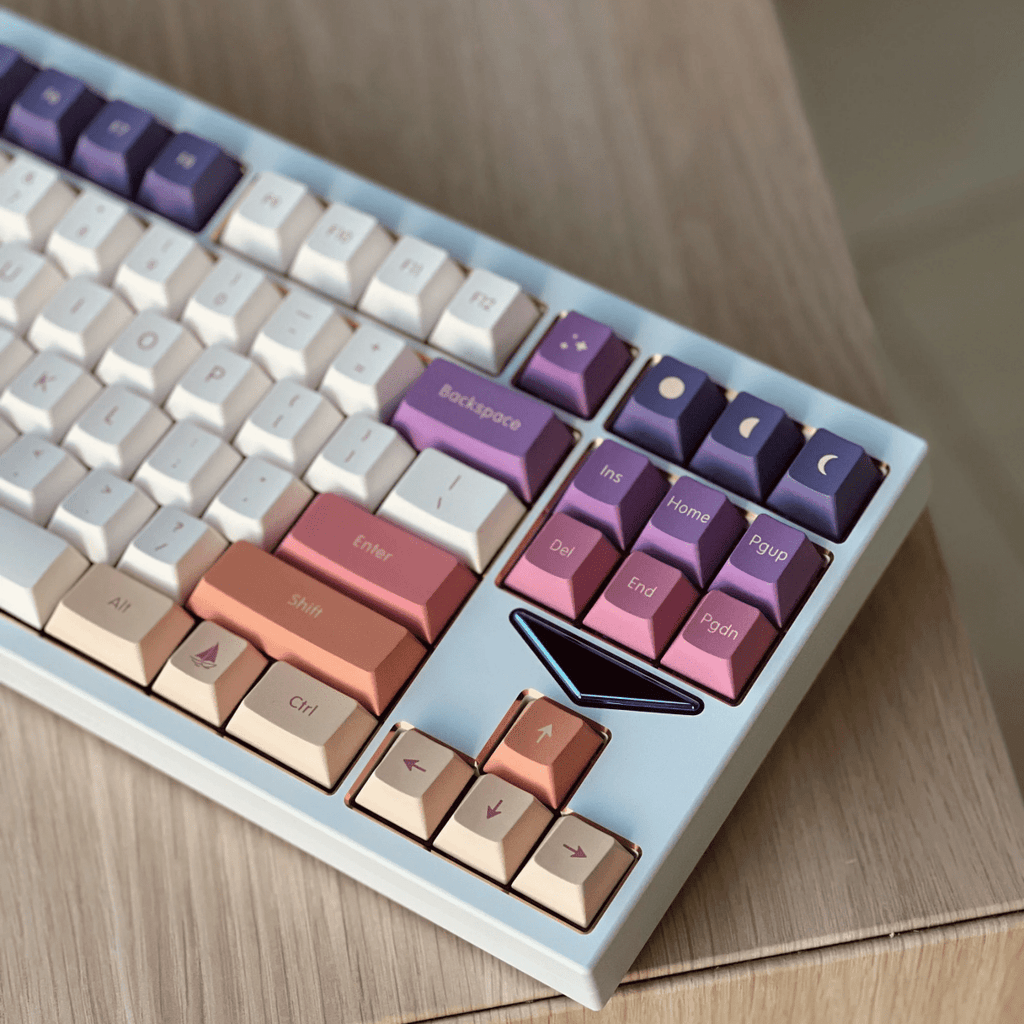 Cute Sunset Theme Gradient Artisan Keycap Set
