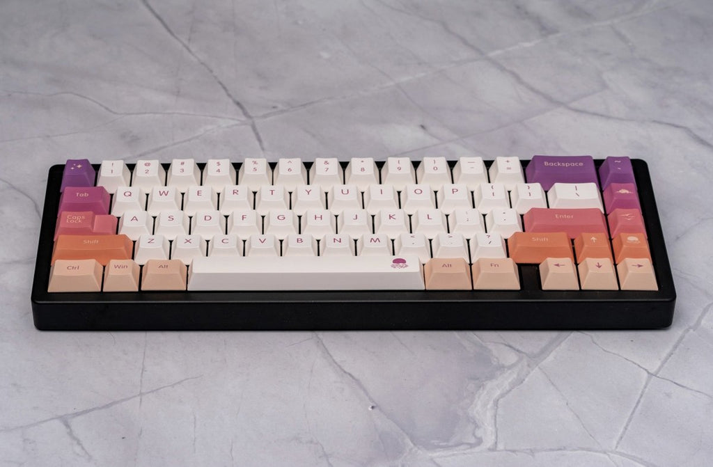 Cute Sunset Theme Gradient Artisan Keycap Set
