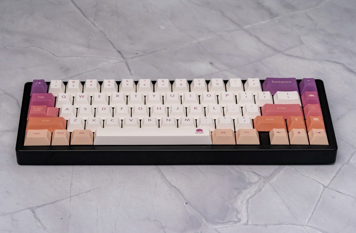 Cute Sunset Theme Gradient Artisan Keycap Set
