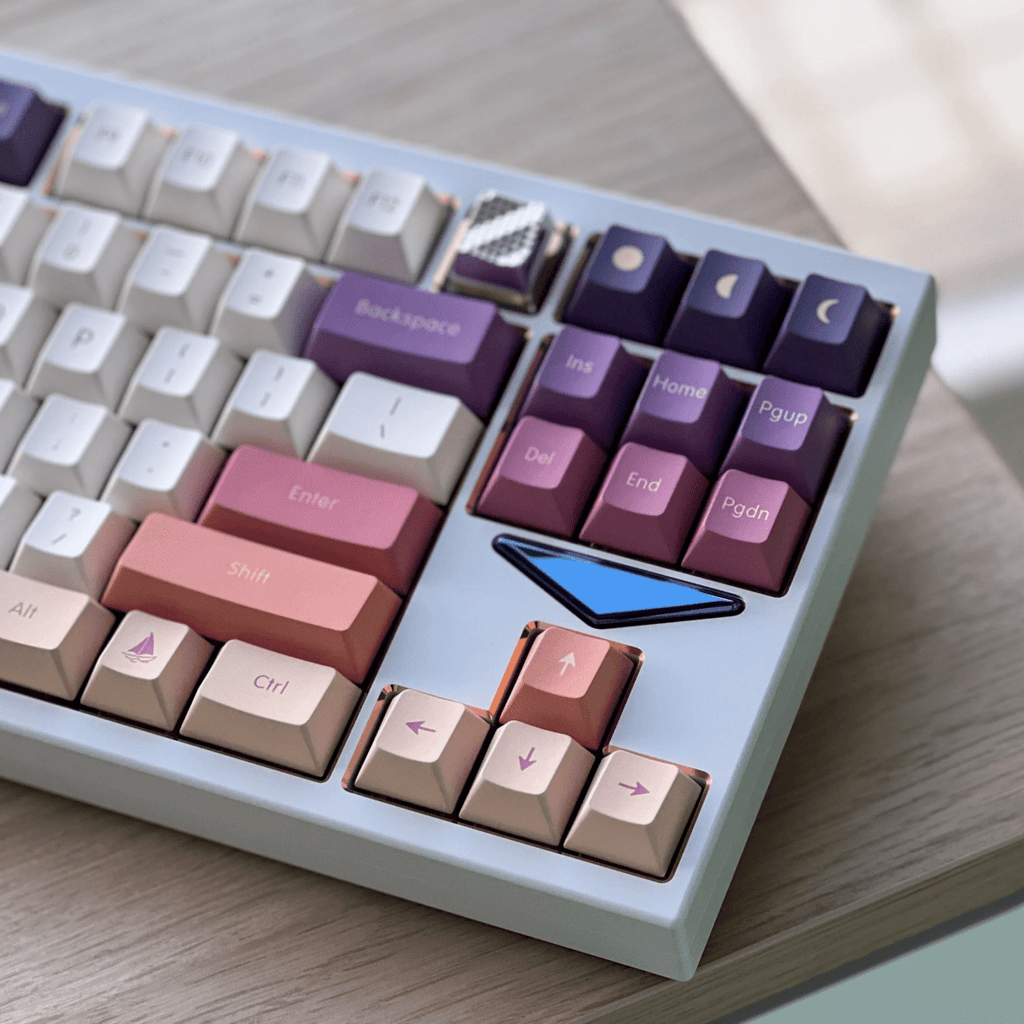 Cute Sunset Theme Gradient Artisan Keycap Set