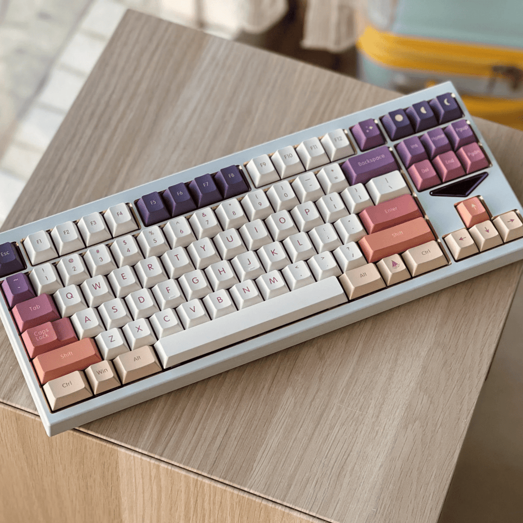 Cute Sunset Theme Gradient Artisan Keycap Set