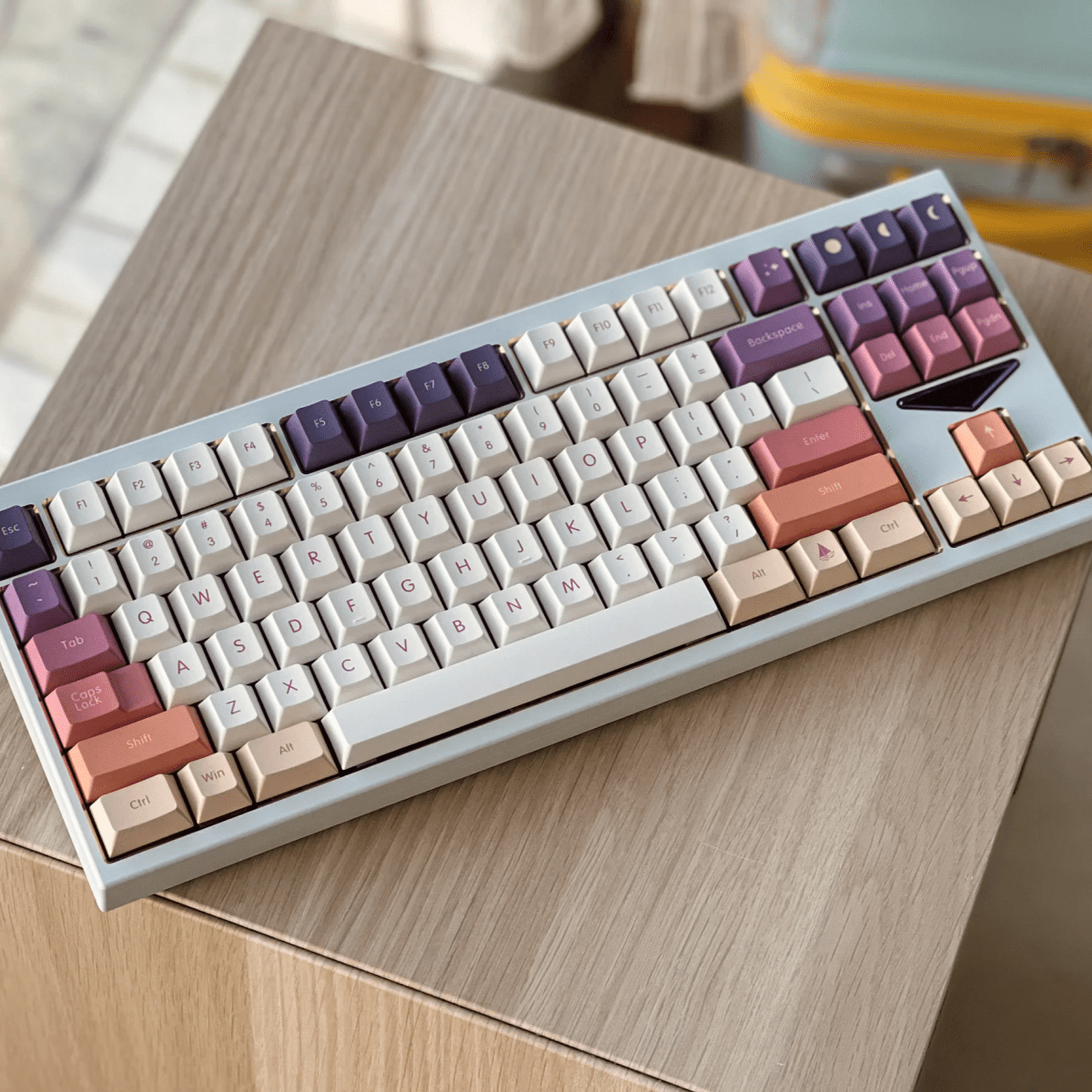 Cute Sunset Theme Gradient Artisan Keycap Set