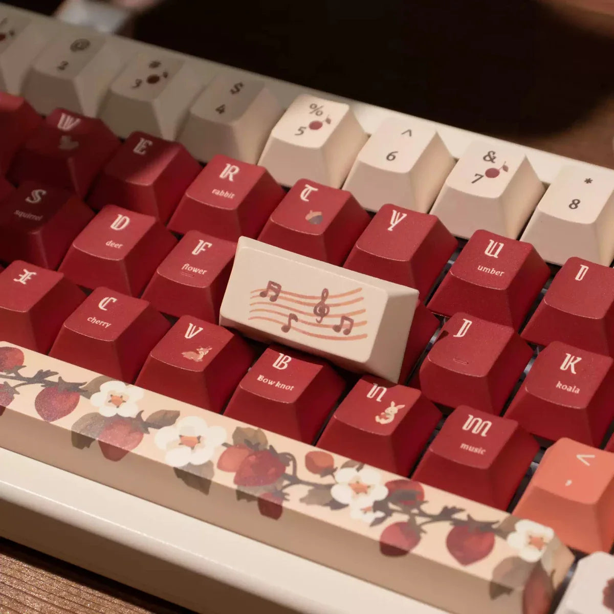 Deer in the Deep Forest Theme Keycap Set