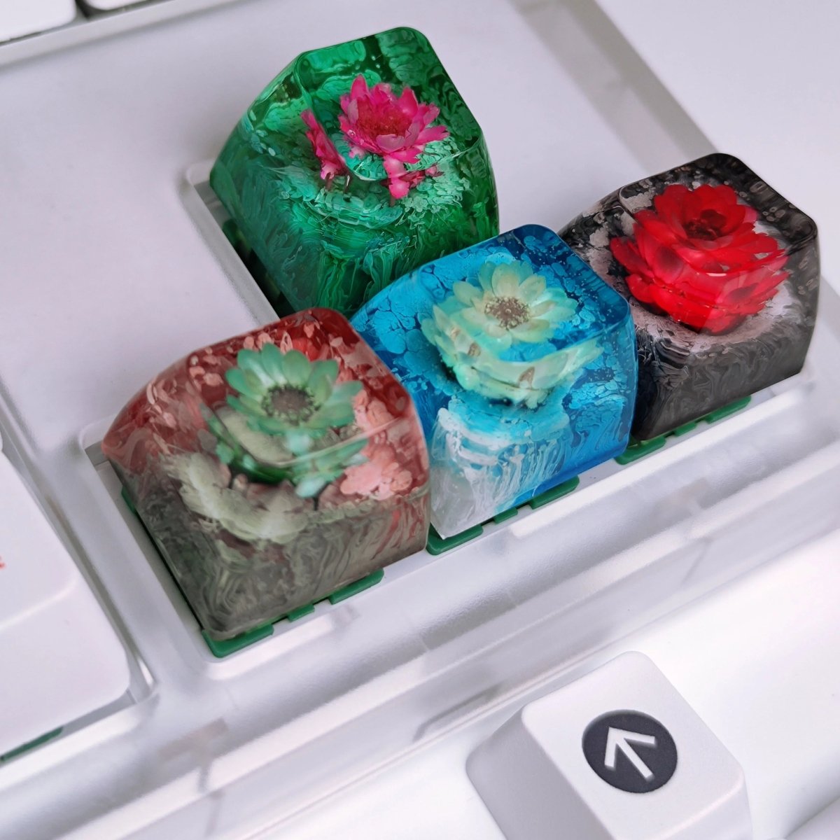 Eternal Flower Theme Artisan Resin Keycap