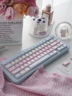 Floral Love Sky - Themed Cute Artisan Keycap Set