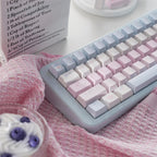 Floral Love Sky - Themed Cute Artisan Keycap Set