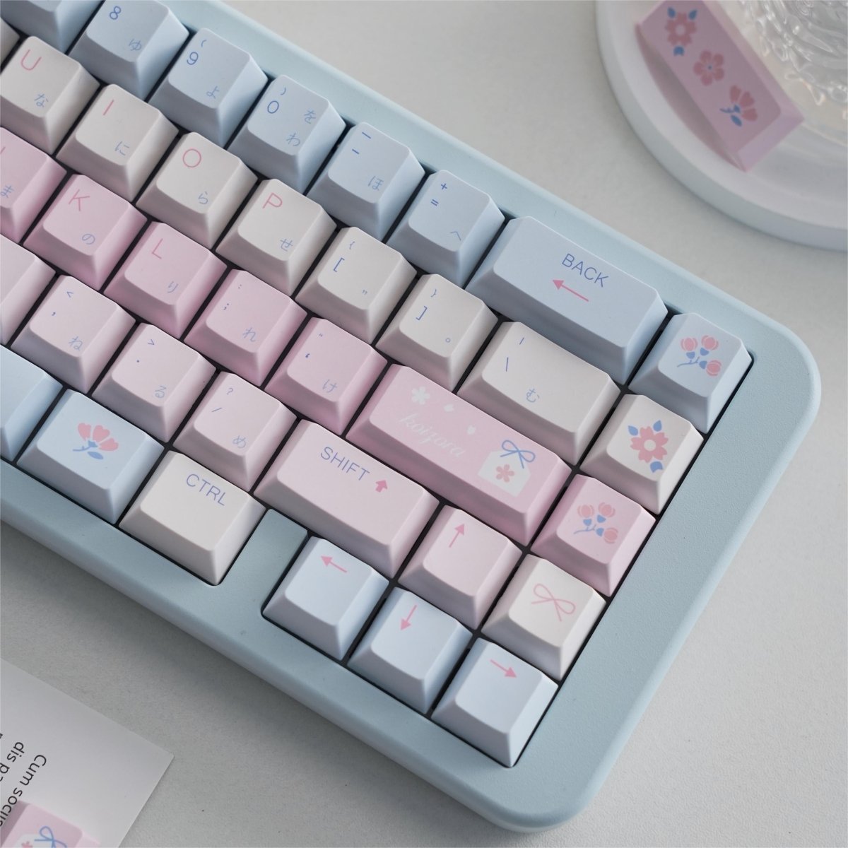 Floral Love Sky - Themed Cute Artisan Keycap Set