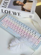 Floral Love Sky - Themed Cute Artisan Keycap Set