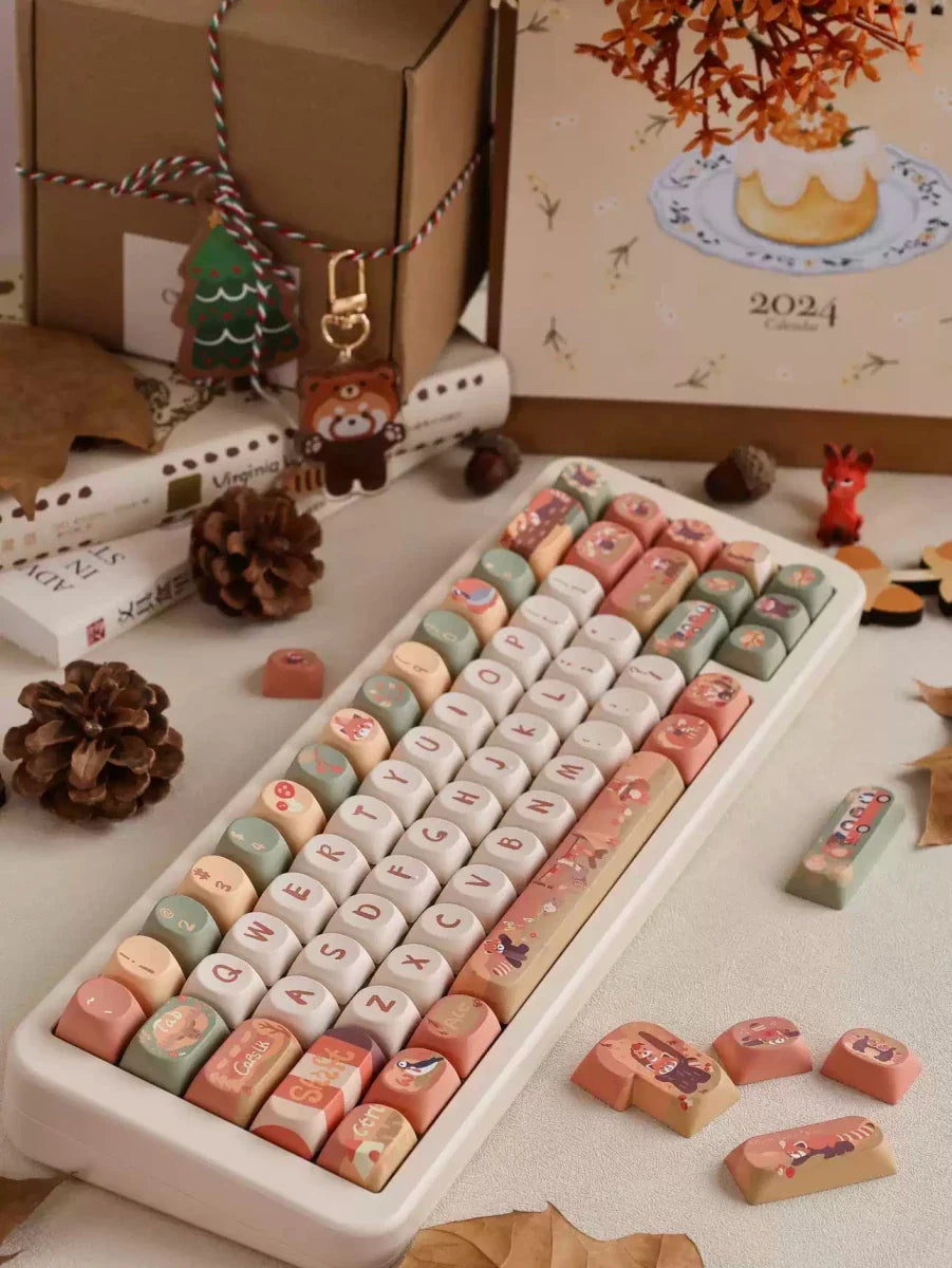 Fox Forest Friends Theme Keycap Set