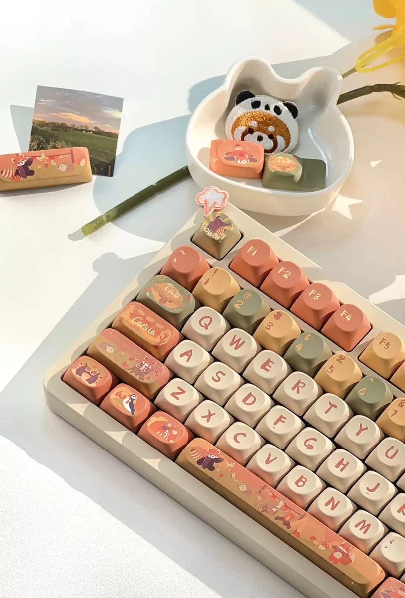 Fox Forest Friends Theme Keycap Set