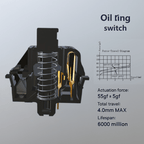 GATERON Oil King Switch – Linear 55gf 5-Pin Factory Lubed