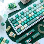 Green Aventurine Theme Anime Keycap Set