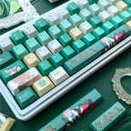 Green Aventurine Theme Anime Keycap Set
