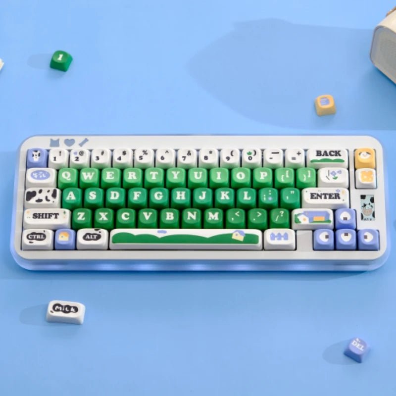 Green Cow Ranch Theme Artisan Keycap Set