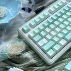 Green Floral Theme Matcha Keycap Set