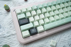 Green Floral Theme Matcha Keycap Set
