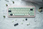 Green Floral Theme Matcha Keycap Set