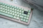 Green Floral Theme Matcha Keycap Set