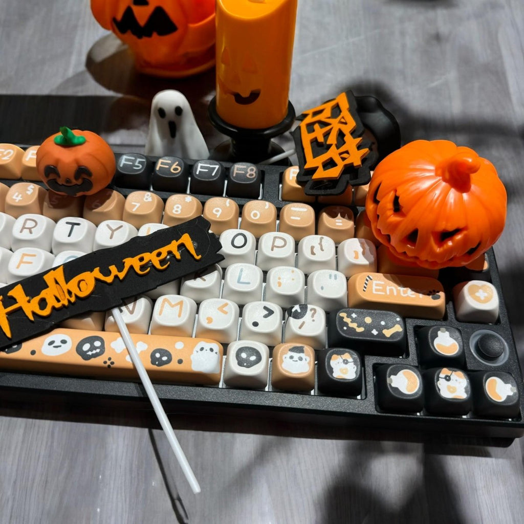 Halloween Pumpkin Ghost Spooky Keycap Set