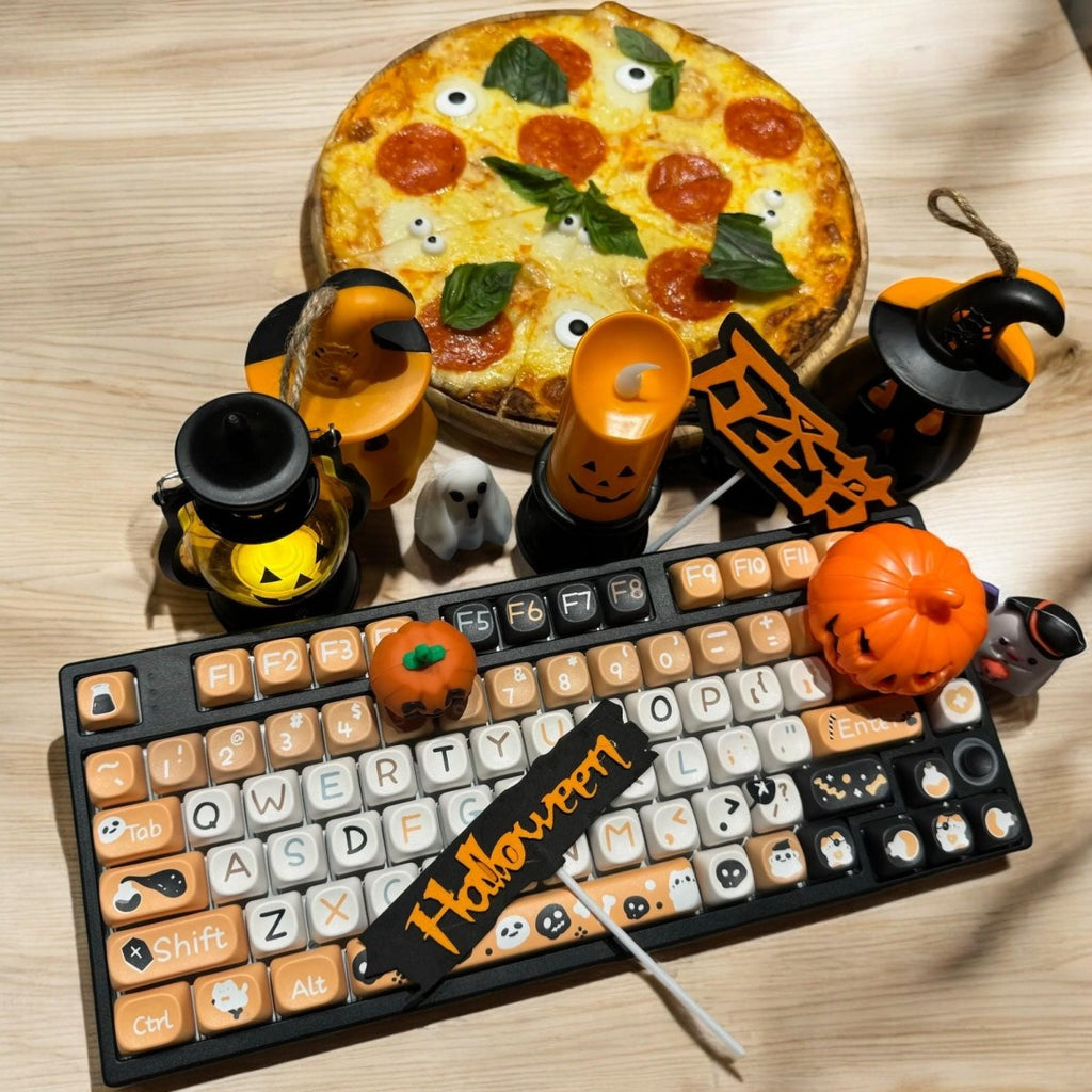 Halloween Pumpkin Ghost Spooky Keycap Set