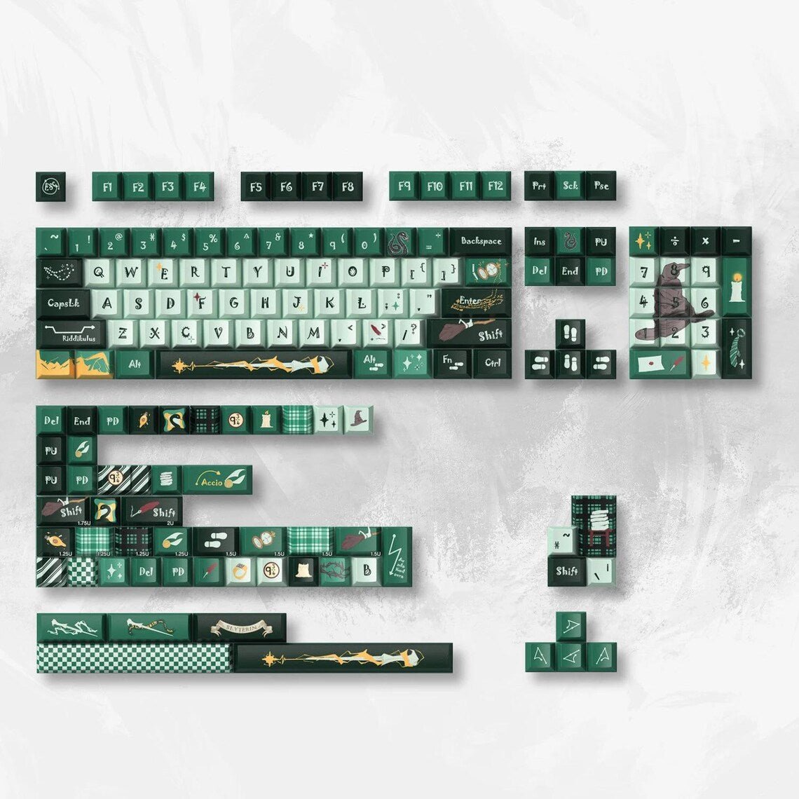 Harry Potter - Slytherin Theme Keycap Set