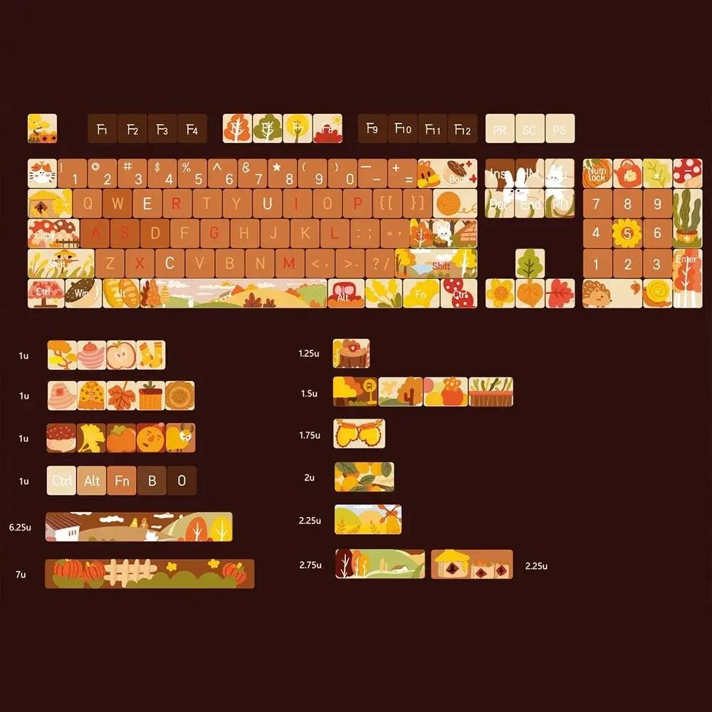 Hometown Autumn Theme Keycap Set