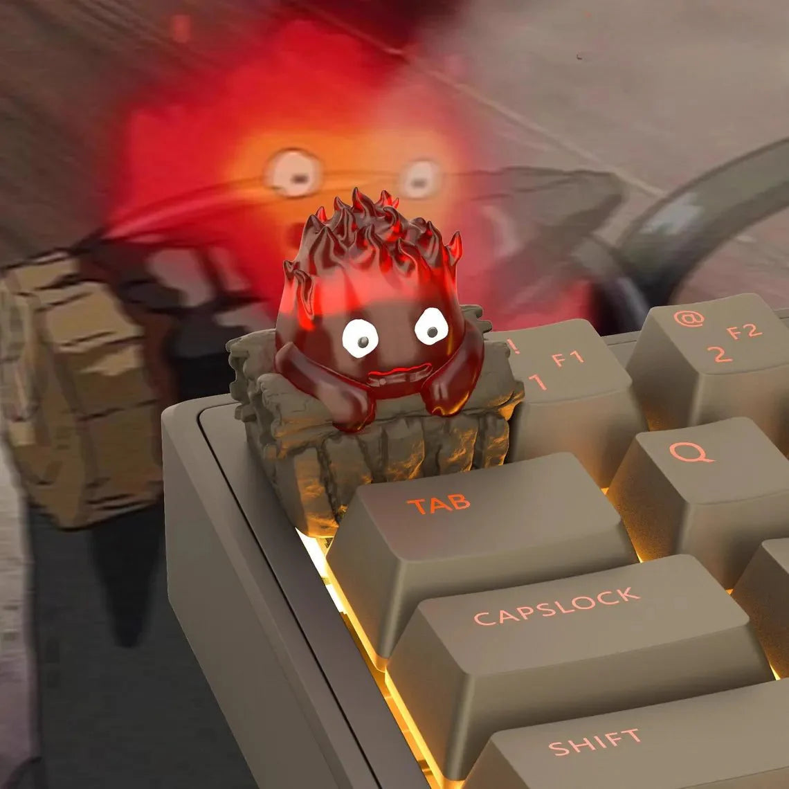 Howl's Moving Castle Calcifer Theme Keycap