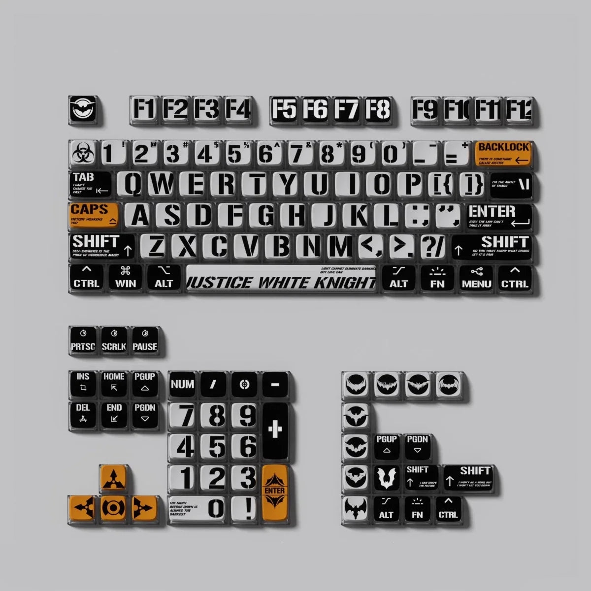 Justice Knight Theme Keycap Set