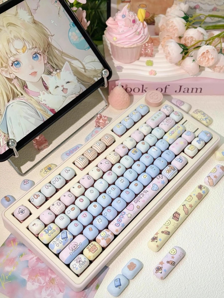 Love Theme Round Keycap Set - KeyArtisan®