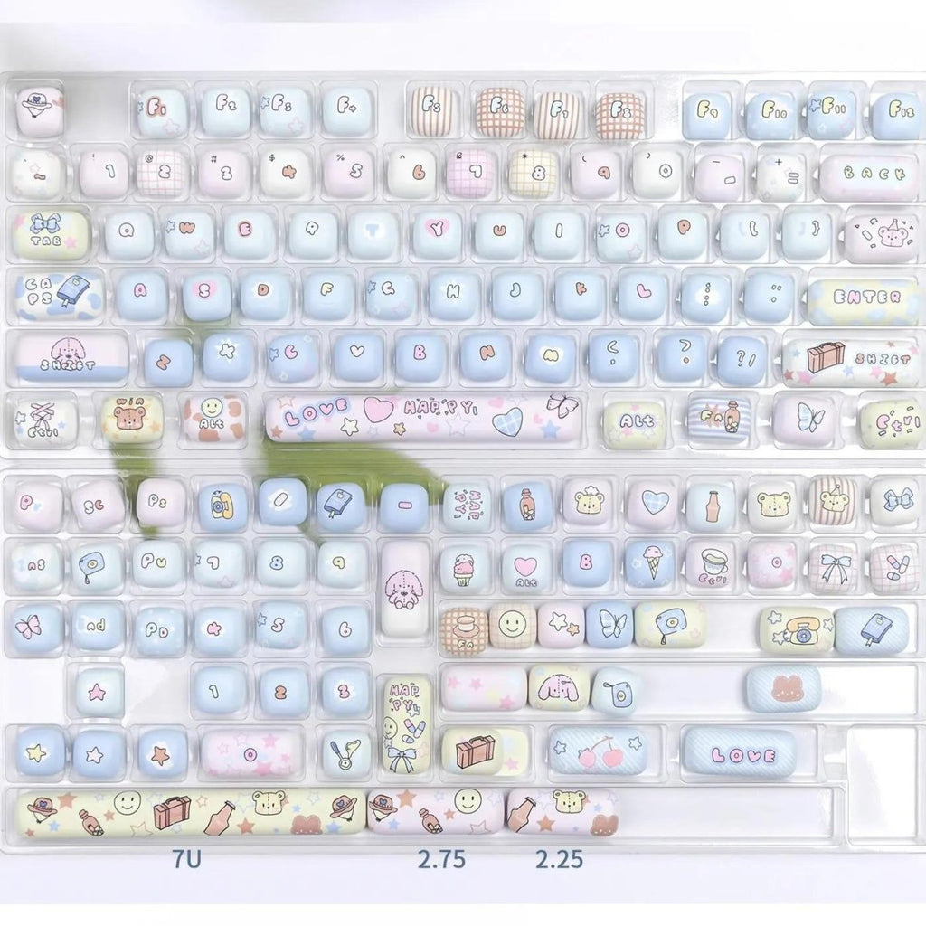 Love Theme Round Keycap Set - KeyArtisan®