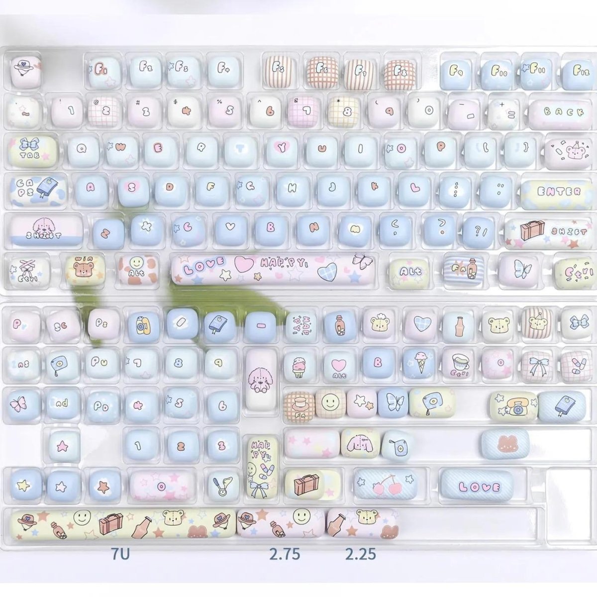 Love Theme Round Keycap Set - KeyArtisan®
