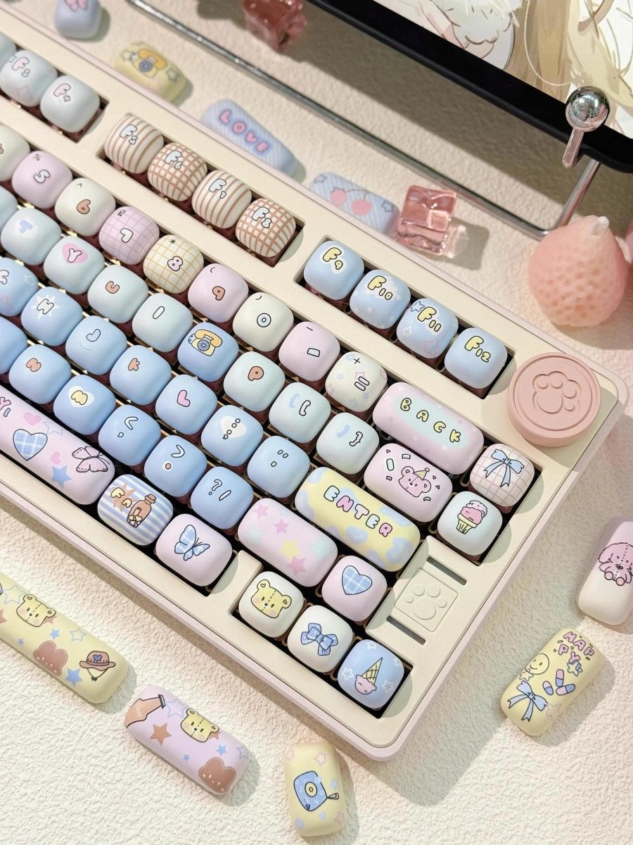Love Theme Round Keycap Set - KeyArtisan®