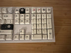 Minimalist Black & White PBT Japanese Keycap Set