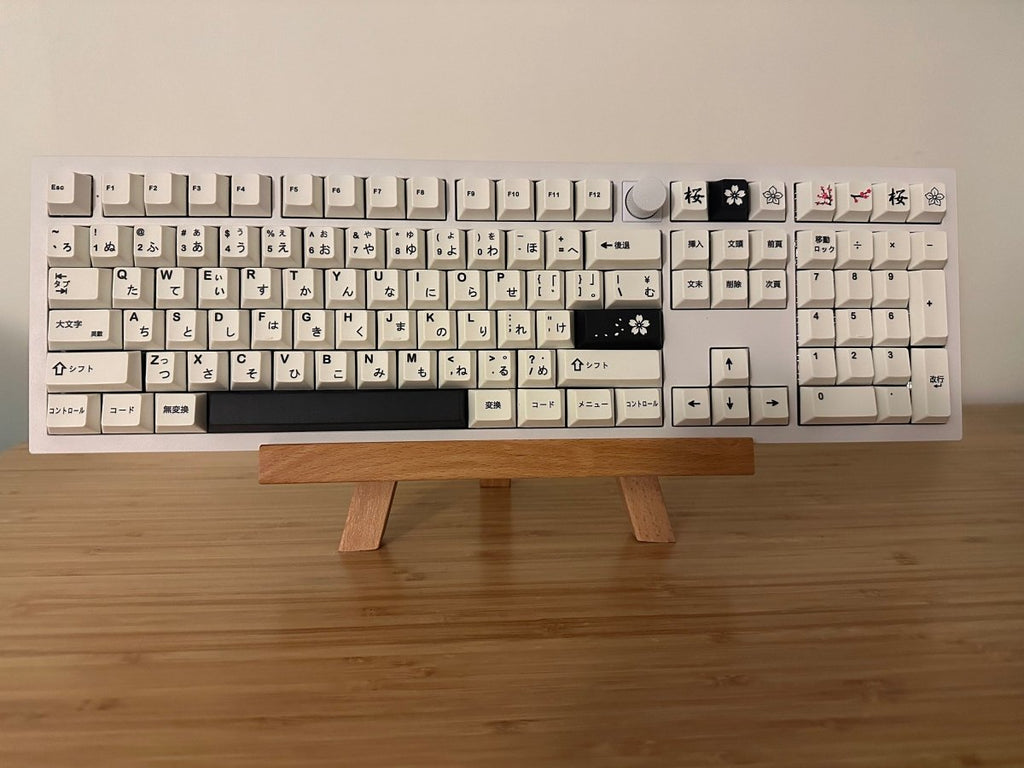 Minimalist Black & White PBT Japanese Keycap Set