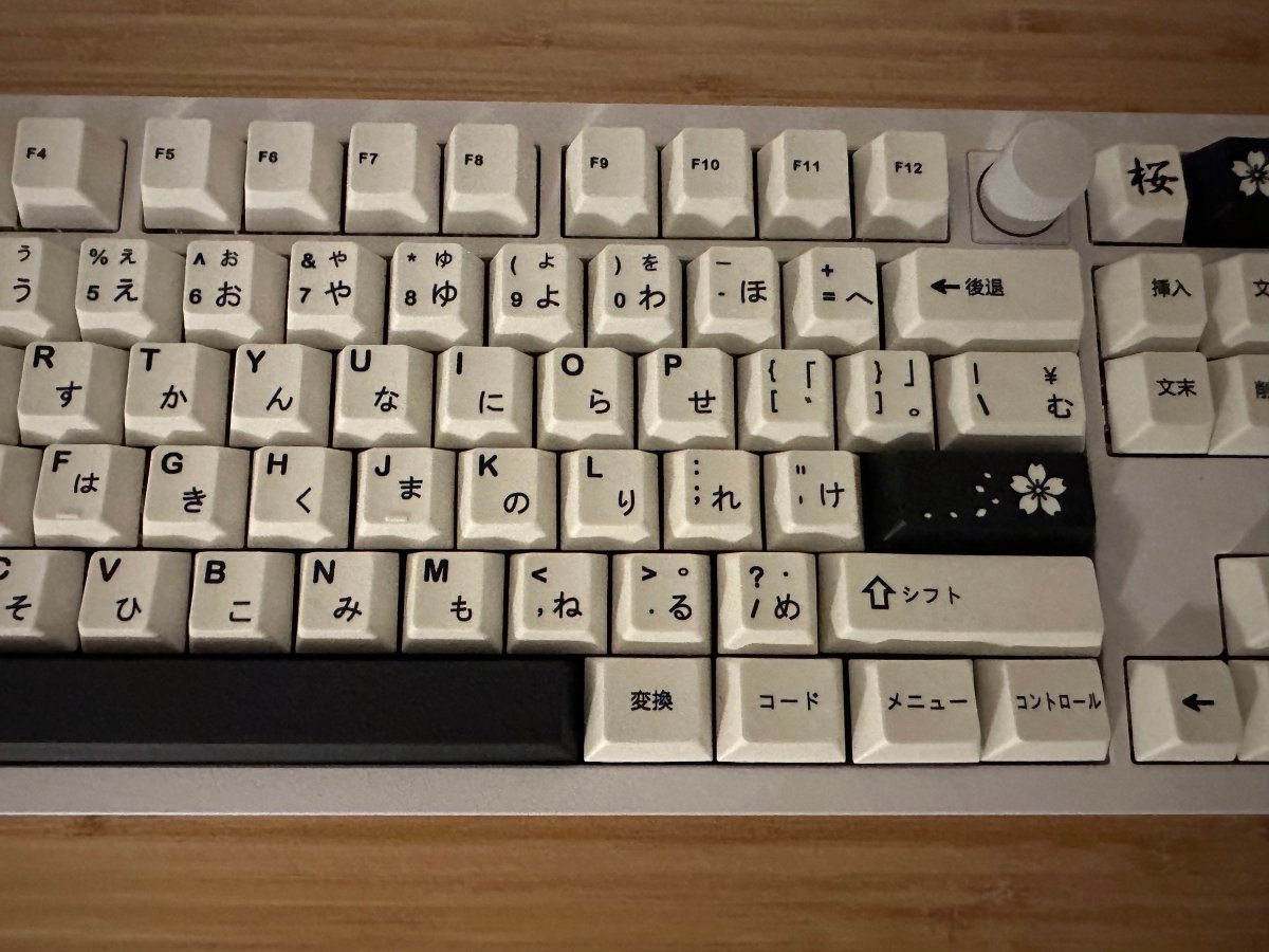 Minimalist Black & White PBT Japanese Keycap Set