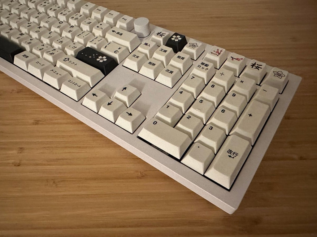 Minimalist Black & White PBT Japanese Keycap Set