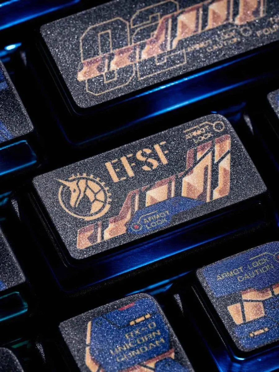 Mobile Suit Gundam: RX-0 Unicorn 02 Banshee OEM Keycap Set