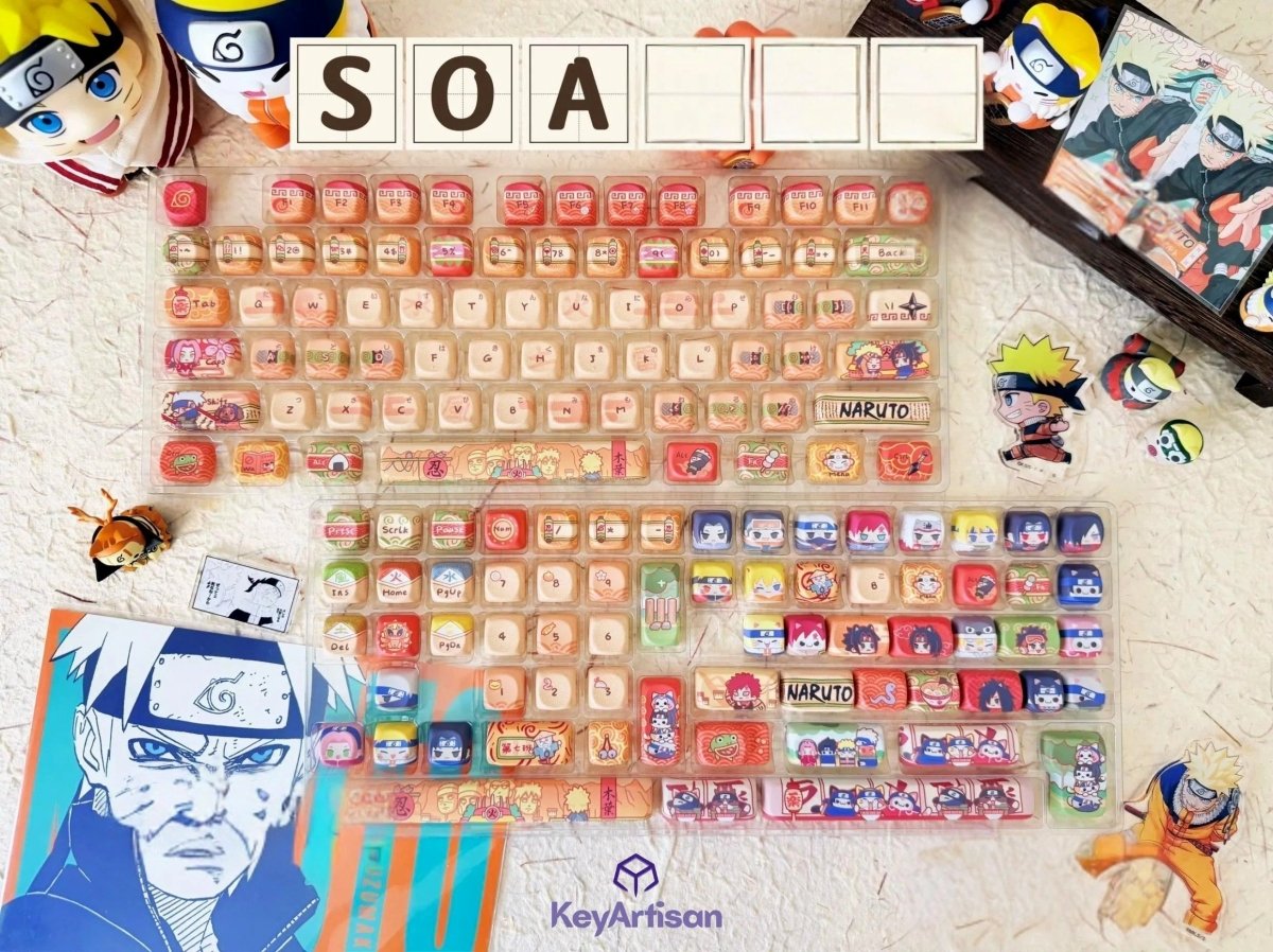Naruto Chibi Anime Artisan Keycap Set