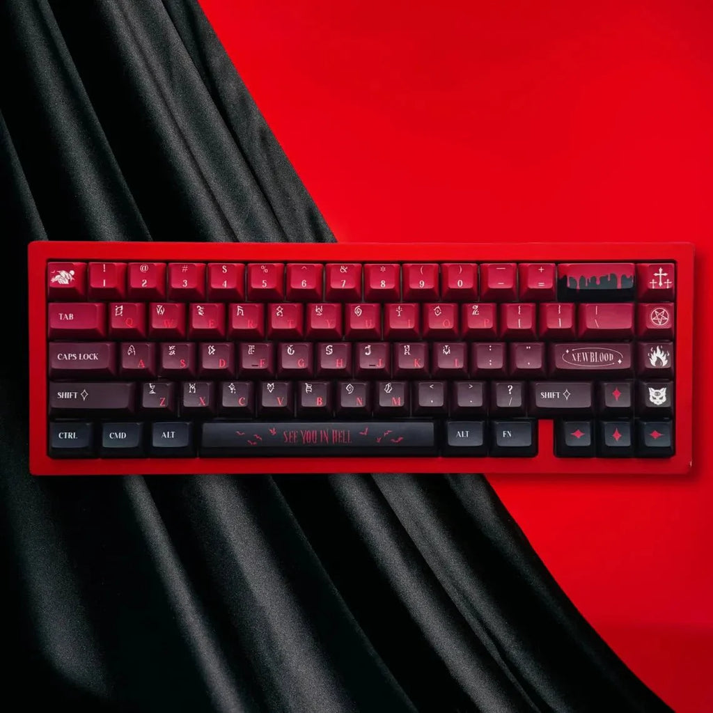 "New Blood" Artisan Red Gradient Keycap Set