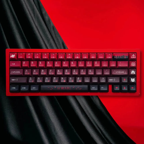 "New Blood" Artisan Red Gradient Keycap Set