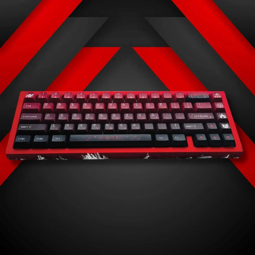 "New Blood" Artisan Red Gradient Keycap Set